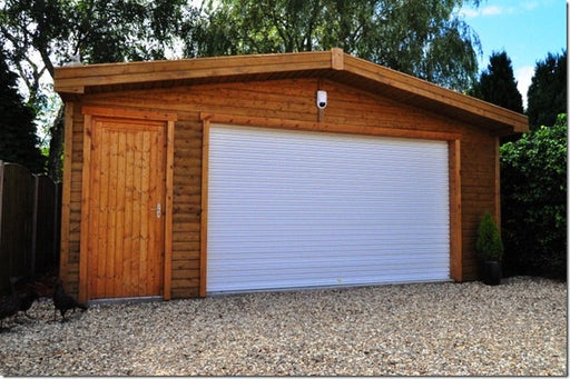 Steel garage door