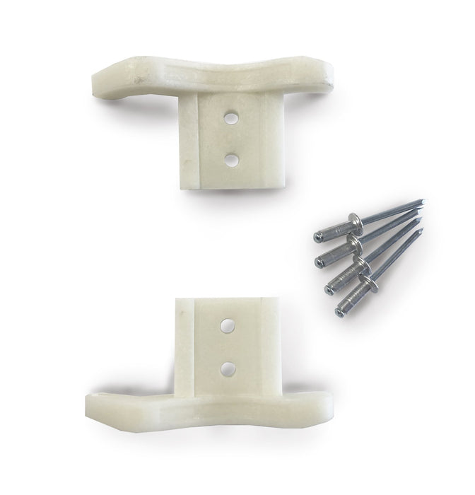 3" Heatproof Nylon Roller Shutter Endlocks (Pair) with Rivets - Britannia Retail