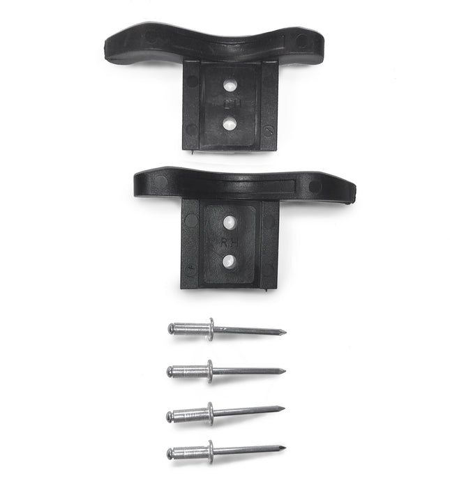 3" Poly Roller Shutter Endlocks (Pair) with Rivets - Britannia Retail