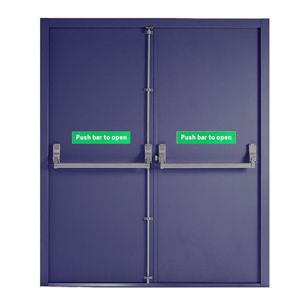 Double Fire Exit Security Door - Britannia Retail 