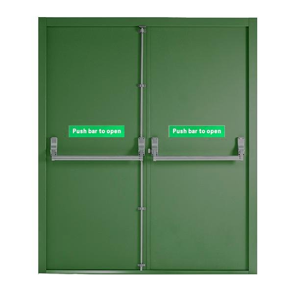 Double Fire Exit Security Door - Britannia Retail 