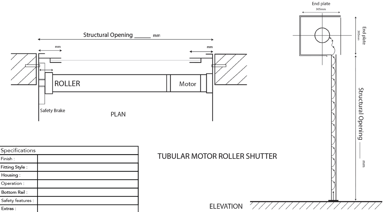 Single Doorway Electric Roller Shutter - Britannia Retail