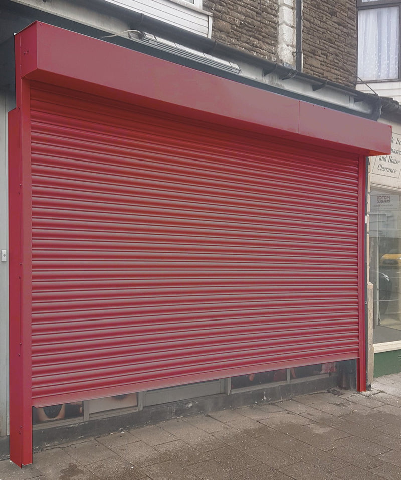 Steel Shopfront Electric Security Roller Shutter - Britannia Retail 