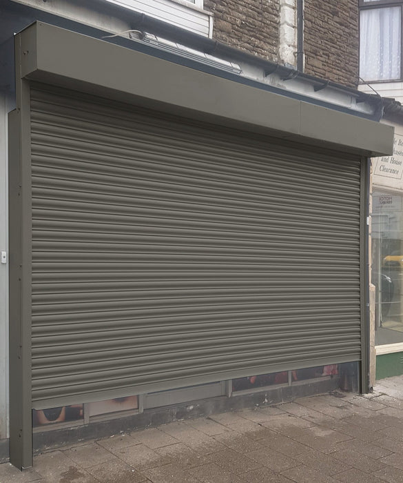 Steel Shopfront Electric Security Roller Shutter - Britannia Retail 